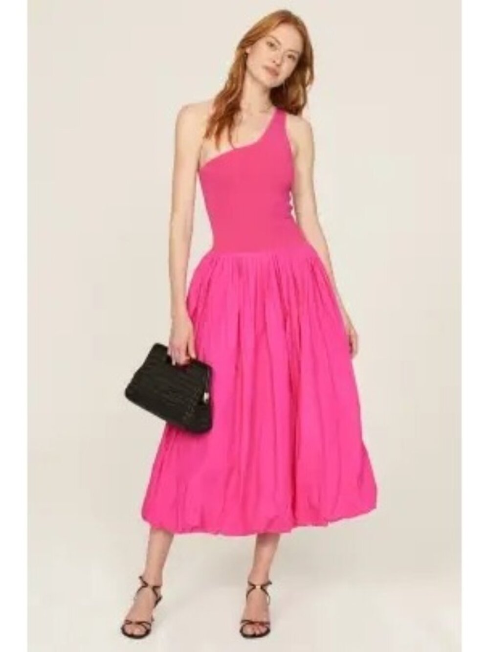 R-304. Derek Lam 10 Crosby Pink One Shoulder Dress Small